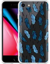 iPhone 8 Hoesje Feathers - Designed by Cazy