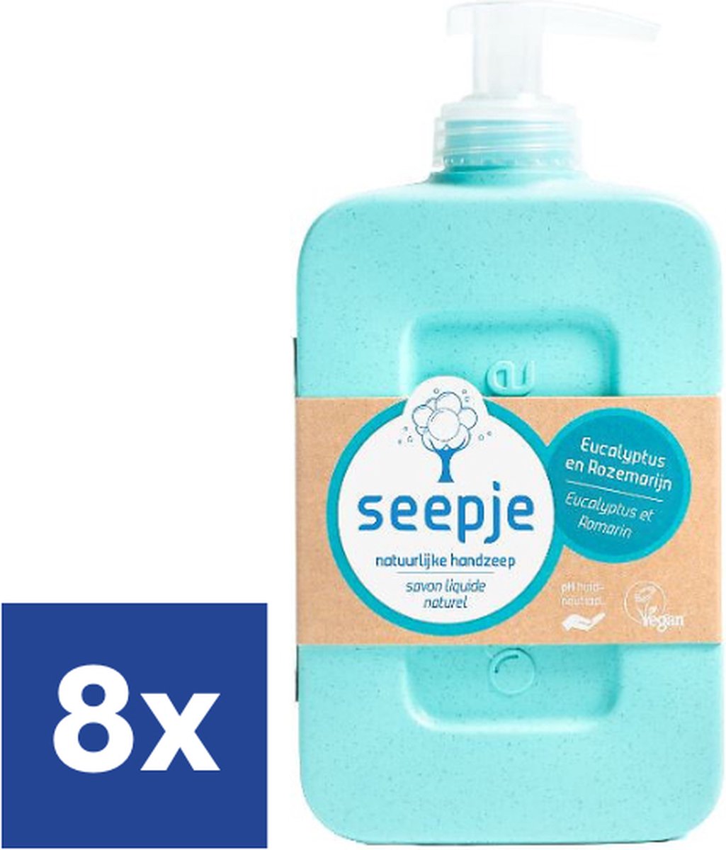 Seepje Eucalyptus & Rozemarijn Handzeep (Voordeelverpakking) - 8 x 300ml