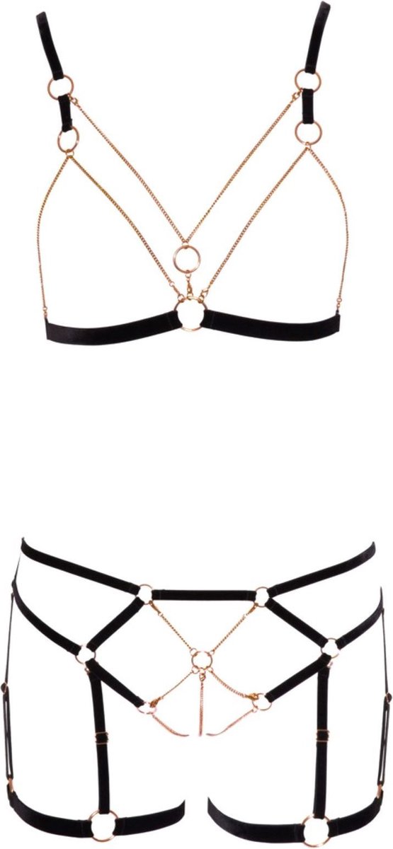Goedkoopste Elegante Open Rio Body Harnas met Mooie Schakelketting