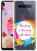 LG K51S Hoesje Painting - Designed by Cazy