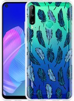 Huawei P40 Lite E Hoesje Feathers Designed by Cazy