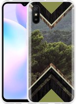 Xiaomi Redmi 9A Hoesje Forest wood - Designed by Cazy