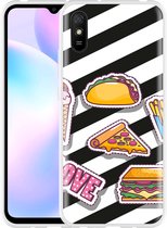 Xiaomi Redmi 9A Hoesje Love Fast Food - Designed by Cazy