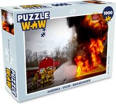 Puzzel Amerika - Vuur - Brandweer - Legpuzzel - Puzzel 1000 stukjes volwassenen