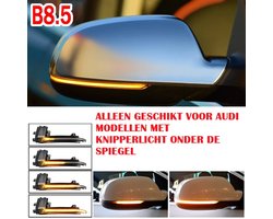 Knipperlichten Spiegel Audi A3 8P A4 B8 A5 Q3 A8 A6 C6 Zwart SEQ LED
