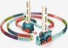 Afbeelding van het spelletje Domino Trein - Inclusief 60 Stenen - Kinder speelgoed - Domino Stenen Spel Voor Kinderen - Domino Express - Speelgoed Trein
