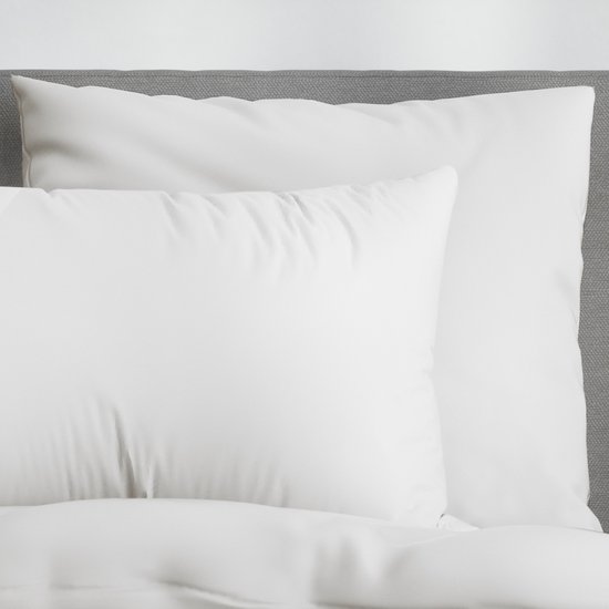 Nordic Paradise - Housse de couette en satin de Katoen de Luxe 140x220 cm + 2 taies d'oreiller 60x70 cm avec fermeture éclair fine - Wit perle