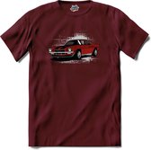 Vintage Car | Auto - Cars - Retro - T-Shirt - Unisex - Burgundy - Maat M