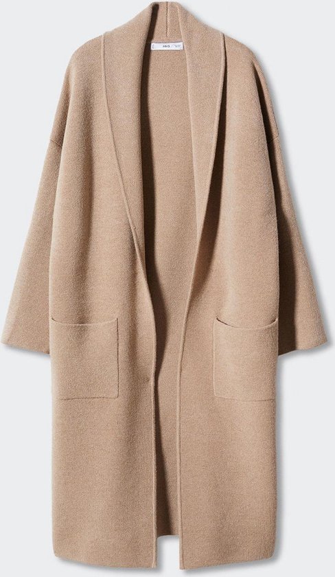 Mango Coat Manteau oversize en tricot avec poches 47093266 35 Taille femme  - XL | bol