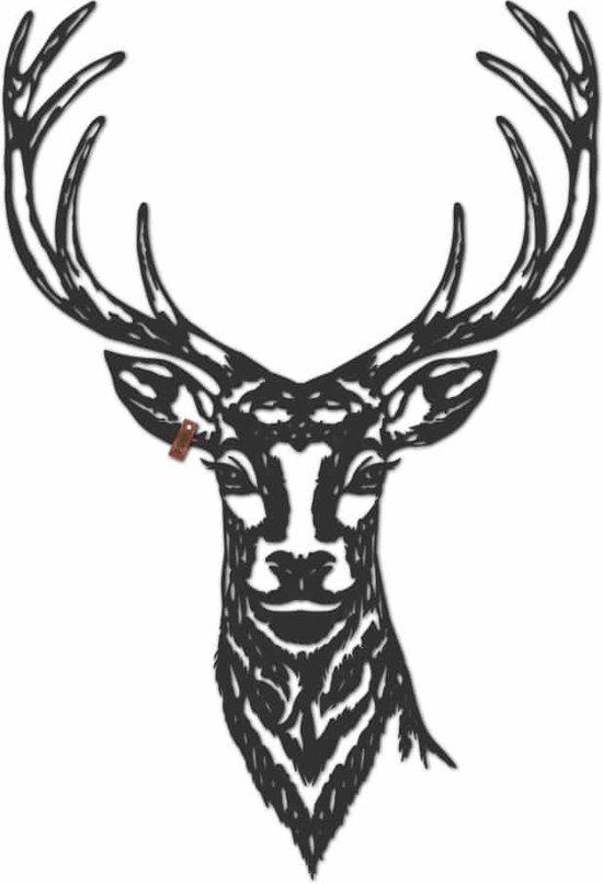 FBRK. Geometrische Deer L - Black