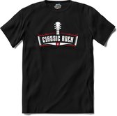 Classic Rock | Muziek - Gitaar - Hobby - T-Shirt - Unisex - Zwart - Maat L