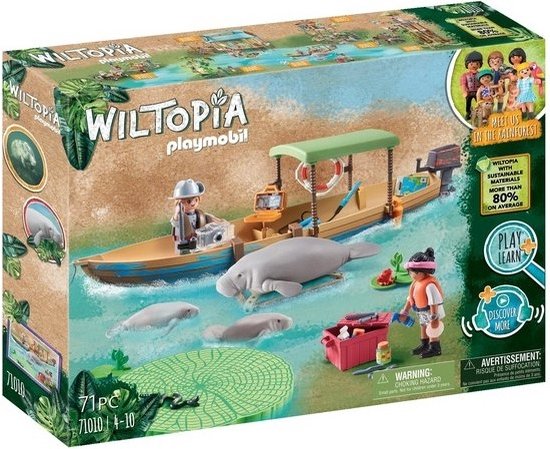 Tom Audreath biografie troon Playmobil Wiltopia - Boottocht naar de zeekoeien 71010 | bol.com