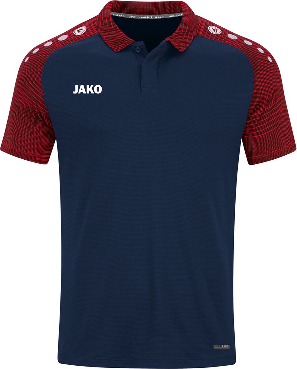 Jako Performance Polo Heren - Marine / Rood | Maat: M