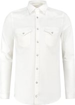 Purewhite - Heren Regular Fit Overhemd - Wit - Maat S