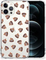 Doorzichtige Silicone Hoesje Geschikt voor iPhone12 Pro Max Poep Emojis