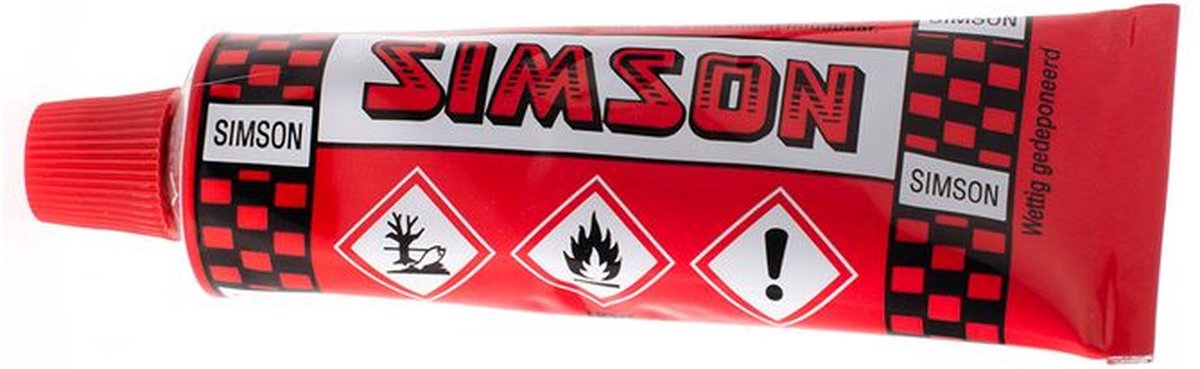 Simson Knijptube Solutie Bandenplak 30 Ml Rood