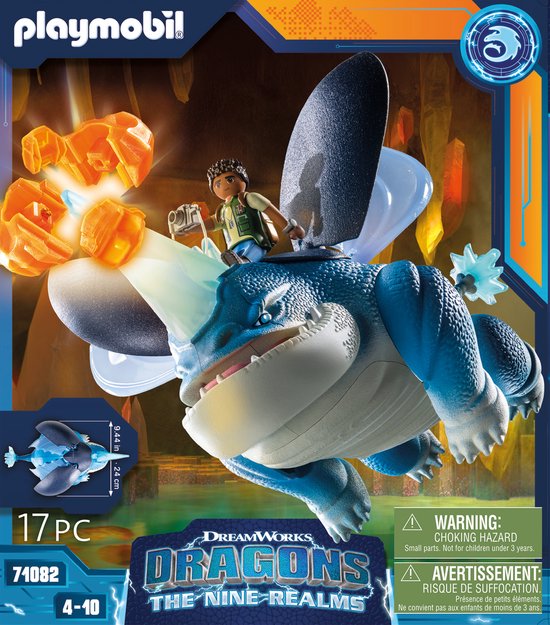 Playmobil - 71082 - Dragons Nine Realms: Plowhorn & D'angelo à Prix