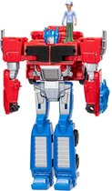 Transformers Earthspark Draaiwisselaar Optimus Prime En Robby Malto-figuur Veelkleurig