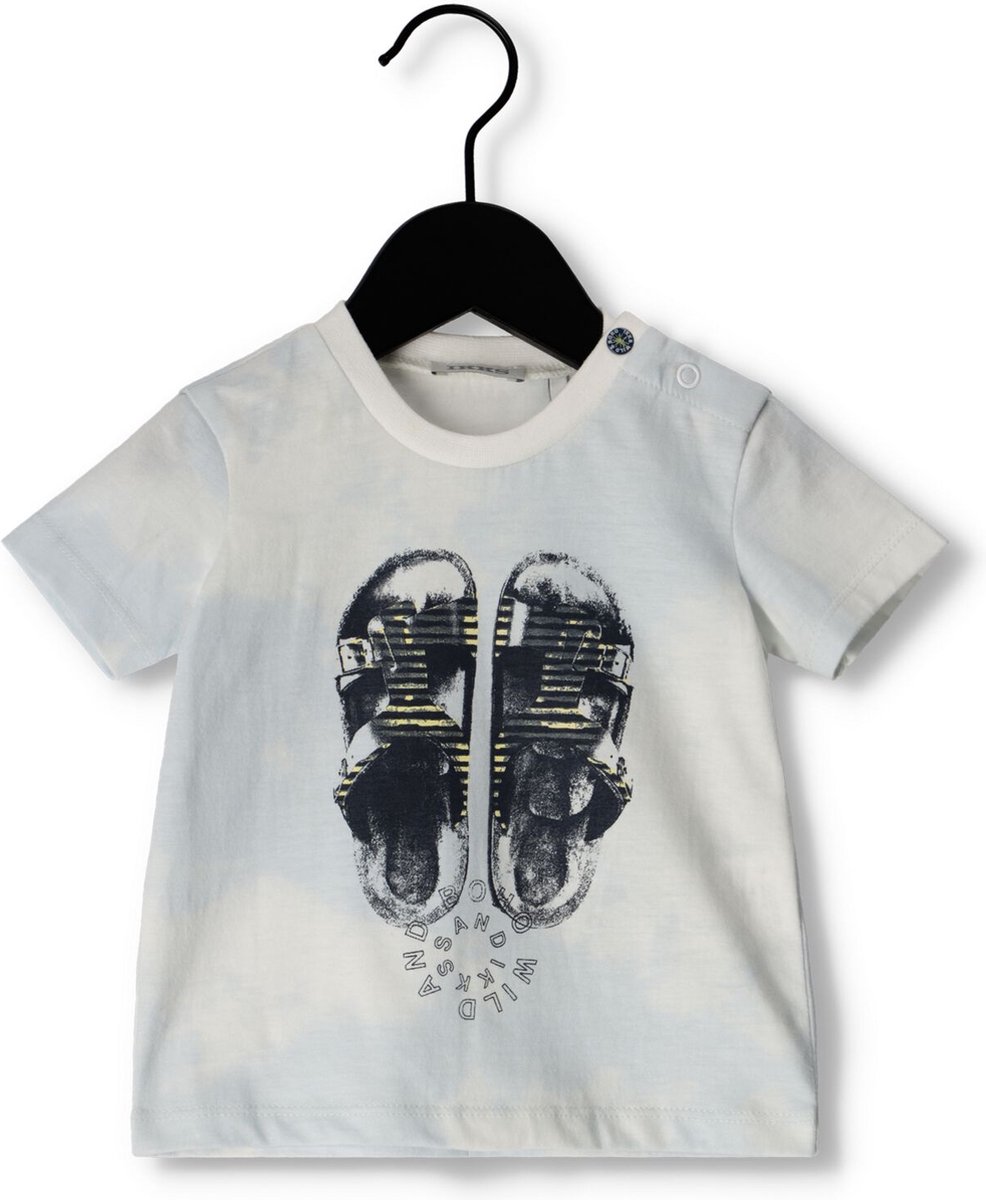Ikks Tee Shirt Mc Tops & T-shirts Baby - Shirt - Lichtblauw - Maat 98