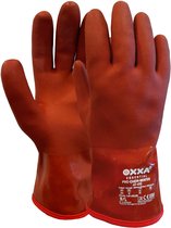 OXXA PVC-Chem-Winter 47-410 handschoen L/9 Oxxa - Rood/bruin - PVC/Acryl - Slip-on - EN 388