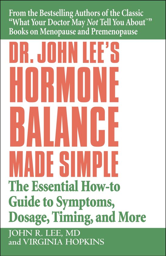 Dr John Lee'S Hormone Balance Made Simple - cover