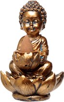 Boeddha Lotus BF wierookbrander - Lotus - Backflow Wierookbrander - Goudkleur
