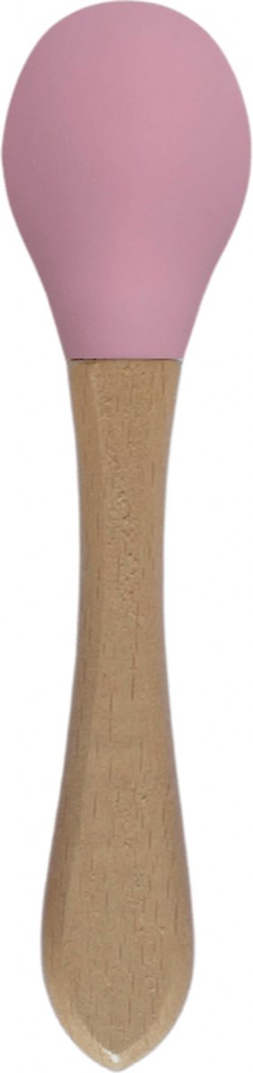 green-goose® Baby Slabbetje en Bestek - Roze - Duurzaam Bamboe en Siliconen - Eco Kraamcadeau van green-goose® — afbeelding 5