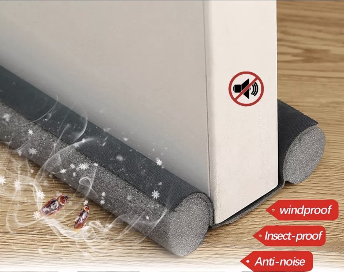 Tochtstrip voor deuren - Tochtstrips voor Deuren - Energiebesparing - 90X5 cm - Tochtband - Tochtstrip Foam voor deuren - Tochtstopper - Verduurzamen - Winter - Aanpasbaar - Cadeau Housewarming