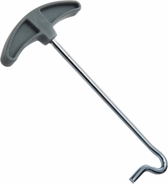 Rubberen hamer fiber steel 450 gram inclusief tent haringen uittrekker - campinghamer / haring hamer - Kamperen en outdoor artikelen van Merkloos — afbeelding 3