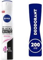 Nivea Deo Spray XL - Black & White Clear 200 ml