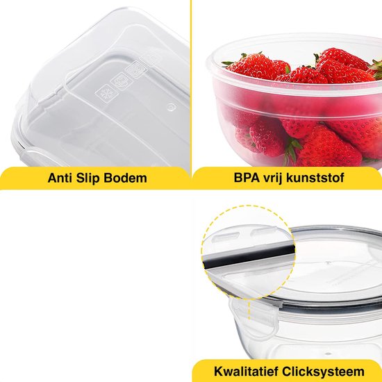 KE&1 Boîtes de conservation - Meal Prep Containers - Lunch Box - Freezer Containers - Plastic Containers - Valentine's Day - Valentine's Day Gift For Cheveux - Valentine's Day Gift For Hem