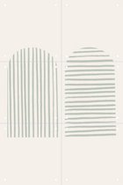 IXXI Striped Arches - Wanddecoratie - Line art - 40 x 60 cm
