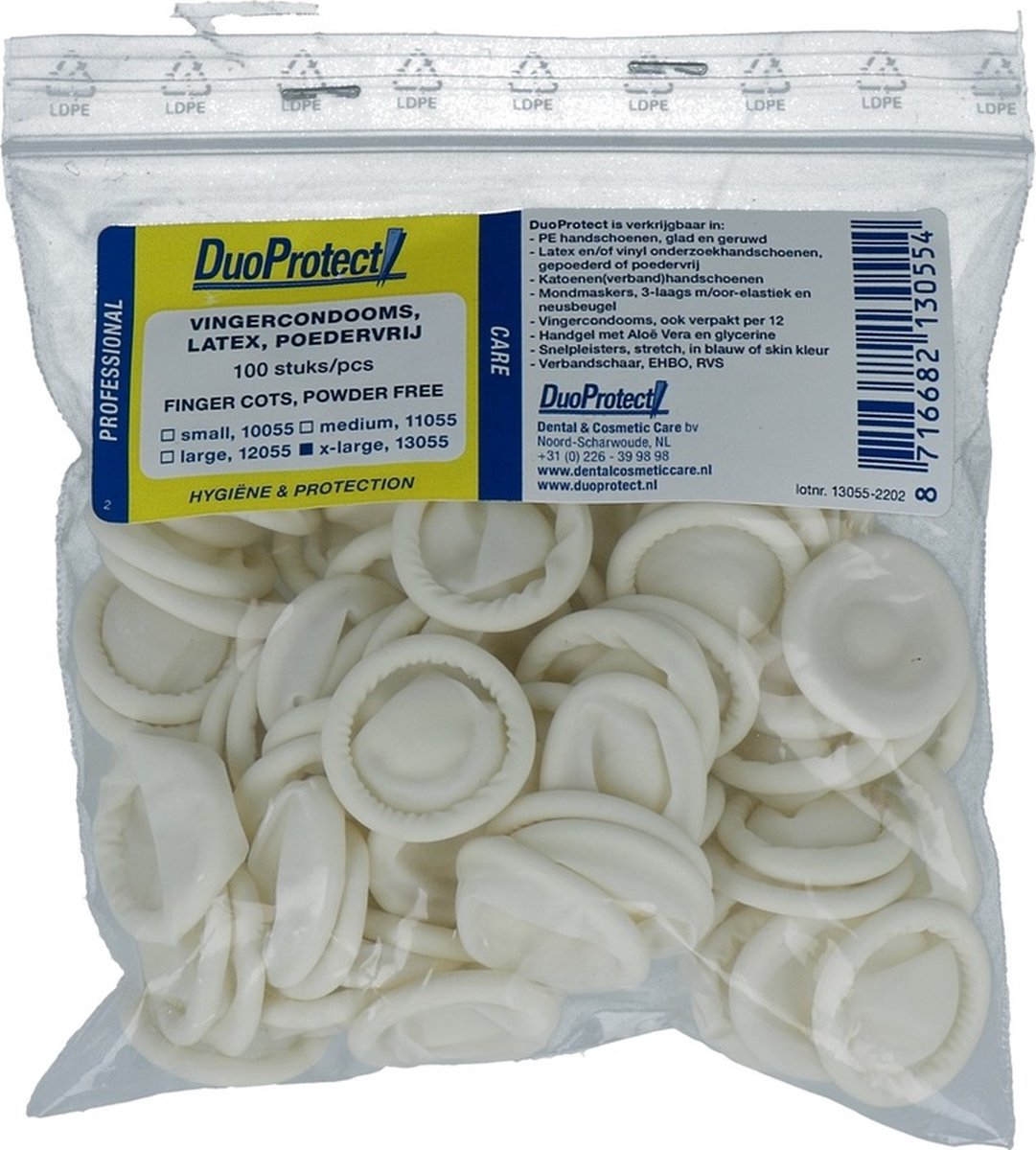 Goedkoopste Duoprotect vingercondooms 100 stuks xl