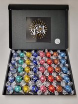 Chocolade Ballen Proeverij Pakket Groot | 40 stuks Lindt chocolade met Mystery Card 'Stay Strong' met persoonlijke (video)boodschap | Chocoladepakket | Feestdagen box | Chocolade cadeau | Valentijnsdag | Verjaardag | Moederdag | Vaderdag
