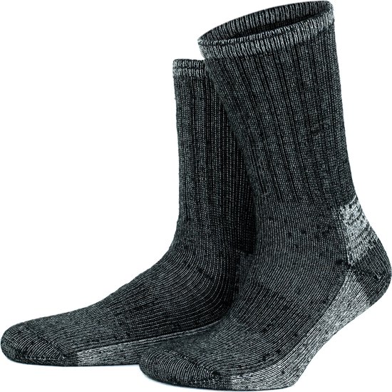 GoWith-2 paar-alpaca wollen sokken-diabetes wollen sokken-volledige badstof-huissokken-thermosokken-cadeau sokken-maat 43-46