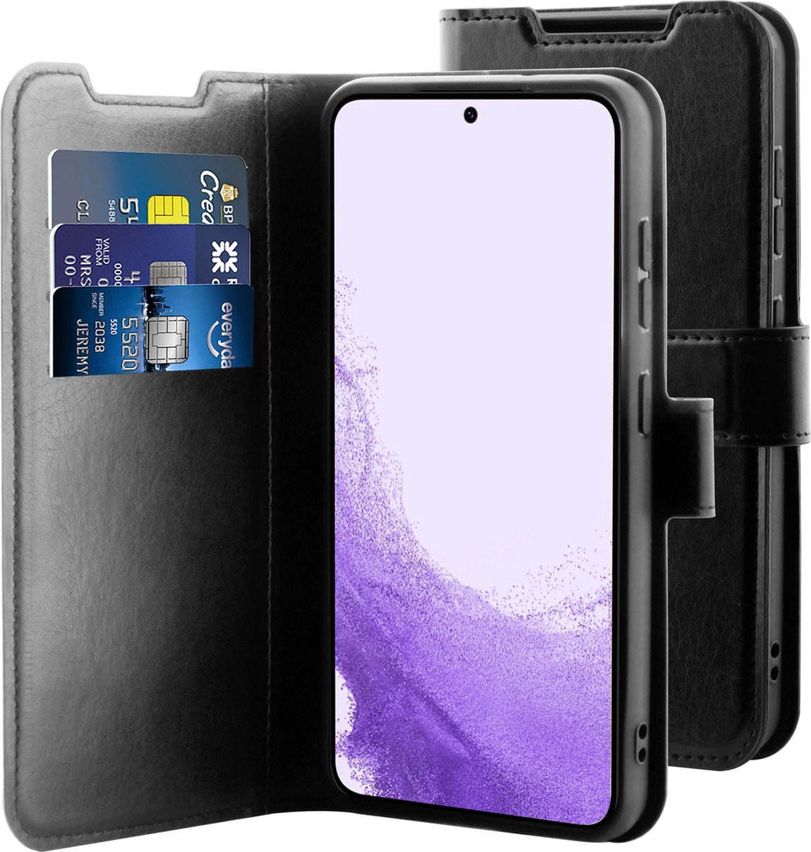 BeHello Samsung Galaxy S23 Gel wallet case zwart