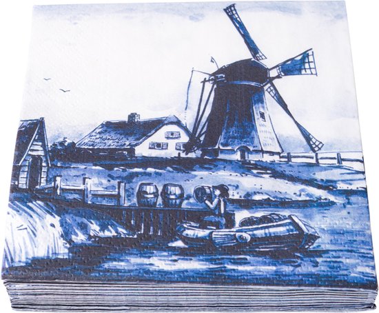 Servetten Molen - 20 stuks - 17x17 cm