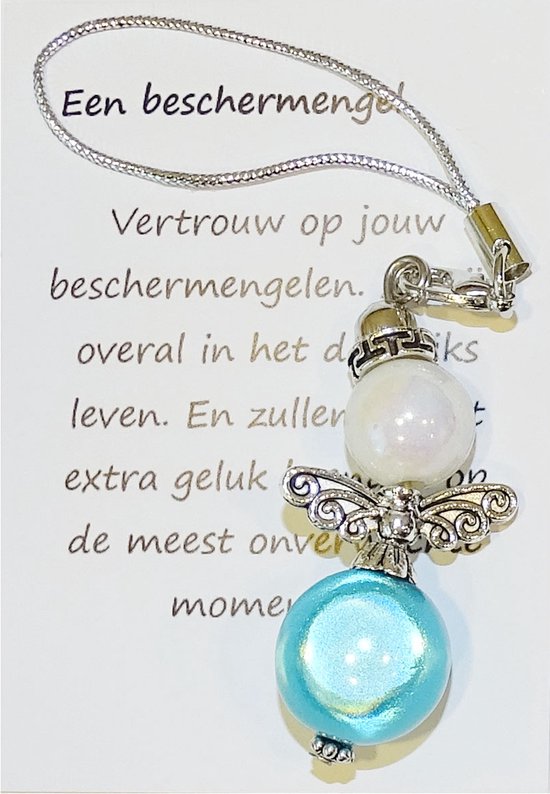 Kleine Beschermengel Parel/Licht Blauw