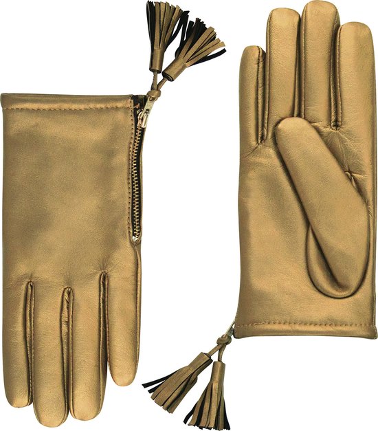 Laimböck Dames Handschoenen Foggia Goud | Maat 8