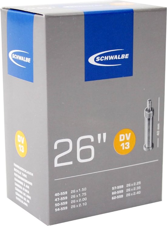 Schwalbe Binnenband - DV13 - 26 inch x 1.50 - 2.40 - Hollands Ventiel - 40mm