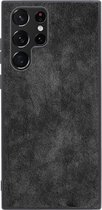 Samsung Galaxy S23 Ultra - Alcantara Back Cover - Space Grey