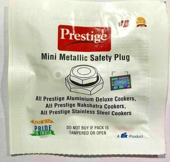 Foto: Prestige mini metallic safety plug all prestige aluminium deluxe cookers all prestige nakshatra cookers all prestige stainless steel cookers