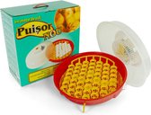 Puisor Nou 103TH Broedmachine voor 51 eieren - EU kwaliteit - voorgeprogrammeerd - alle eieren in één keren keren met keersleutel - uitstekende broedtemperatuur en uitkomst - met gedetailleerde Nederlandse handleiding