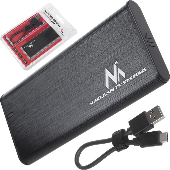 Foto: Maclean usb 3 1 harde schijf behuizing ssd m 2 nvme pcie ngff sata 