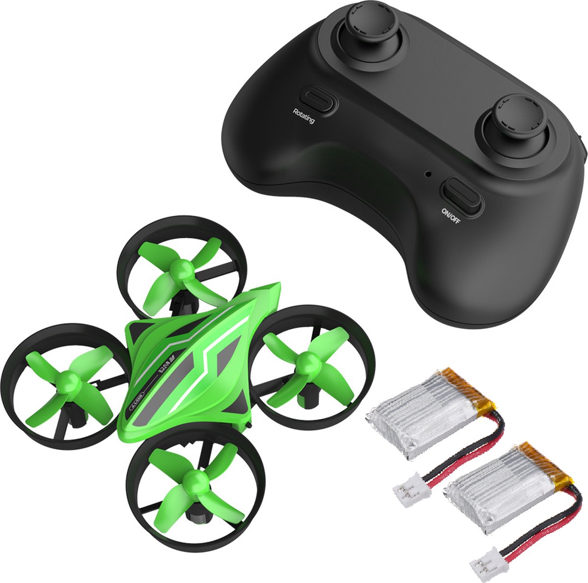 Eachine E017 Mini Drone met 2 accu´s + 6-assige hoogte Hold Headless-modus RC Drone