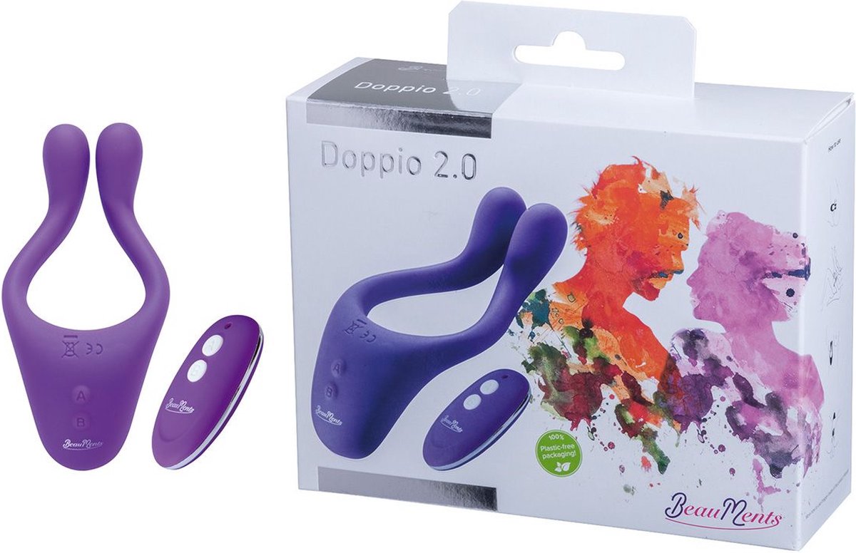 Doppio 2.0 - Veelzijdige Paar-Vibrator - USB Heroplaadbaar En Waterdicht foto