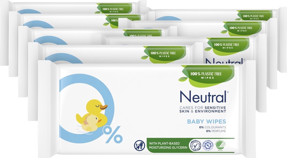 Neutral - Baby Billendoekjes - 1 x 52 stuks - 0% Parfum | bol
