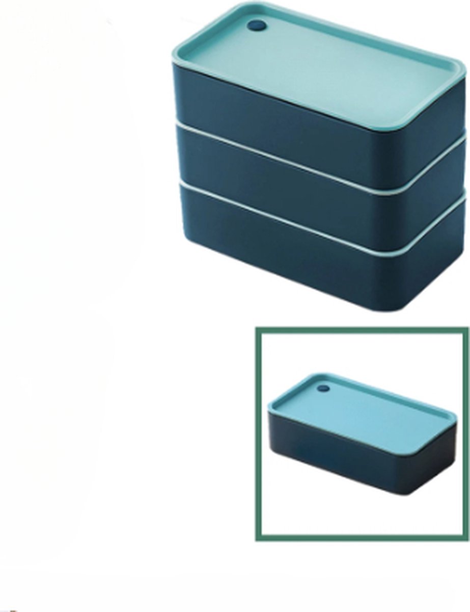Lunchbox | Stapelbare Roestvrijstalen Broodtrommel - 3 laags - Thermisch