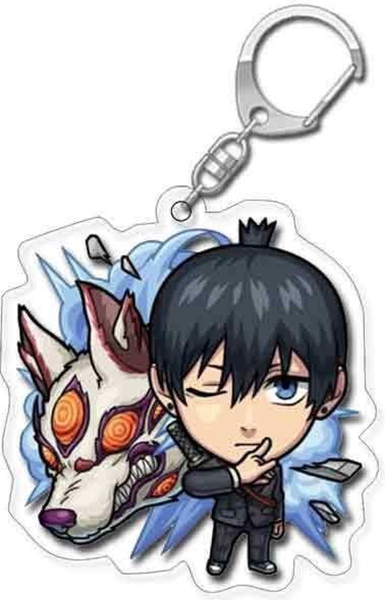 Chainsaw Man - Aki Hayakawa - Hond/Dog Combo - Sleutelhanger/Keychain - Anime Merchandise - Figure - Manga