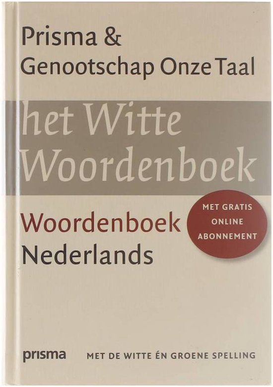 Cover van het boek 'Het Witte Woordenboek Nederlands' van Jean Schalekamp en Honore de Balzac